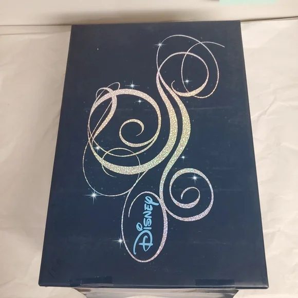 NEW Disney Glass Slipper Collection 8.5 Champagne Romance Gold sequins bow heels - Picture 12 of 13